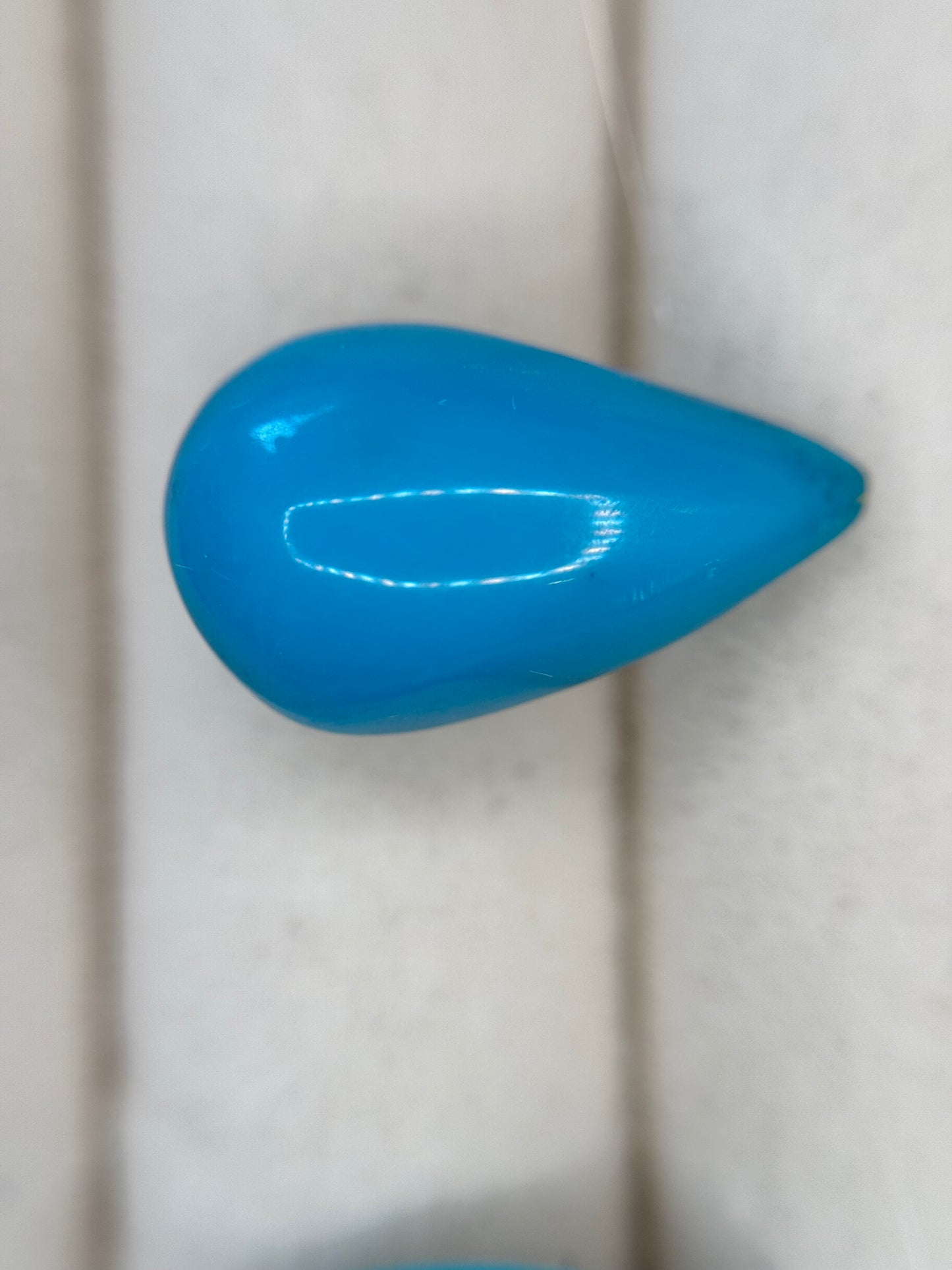 Persian Turquoise, Pear cabochon, 8.3 Carats
