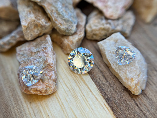 Eternal Moissanite, Trillion Pair, 1 Carat total