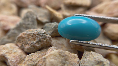 Persian Turquoise, Oval cabochon, 7.35 Carats