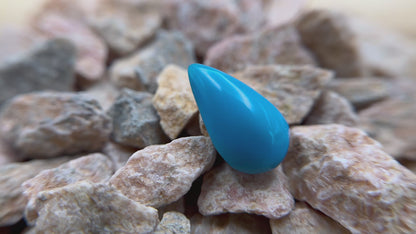 Persian Turquoise, Pear cabochon, 8.3 Carats